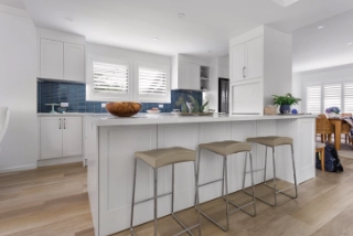 white laminate kitchen